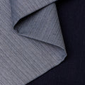 Grey Navy Contrast Twill Fabric
