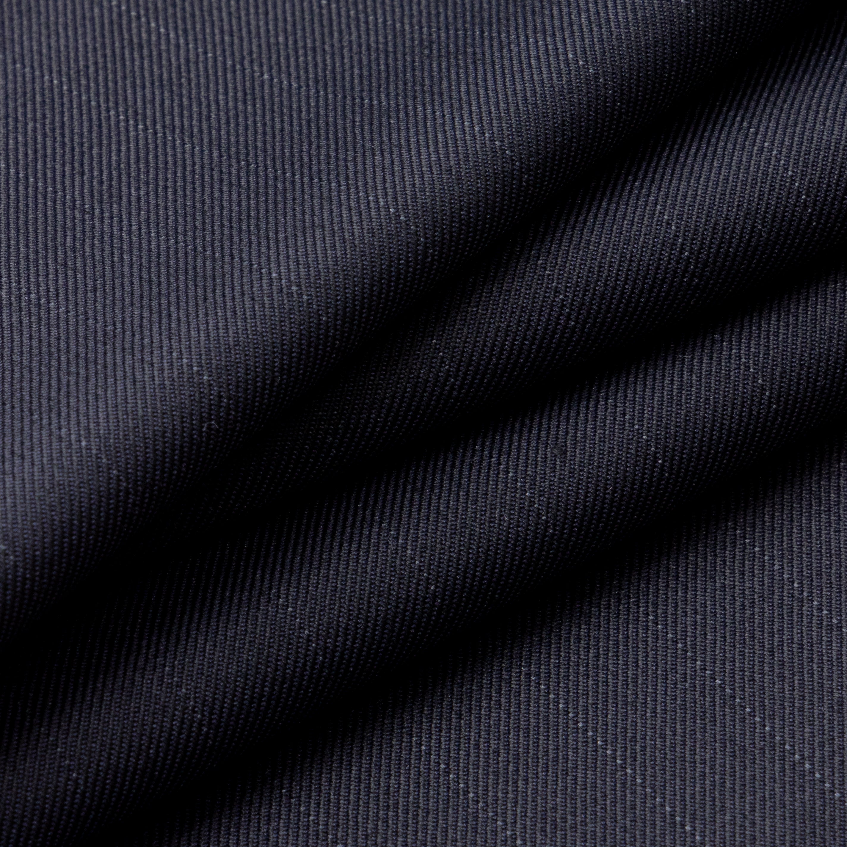 Navy Ribbed Twill Fabric